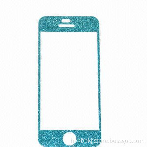 Colorful Glitter Effect Screen Protectors for iPhone 5S/5/4S/4, Made of High Transparent Film